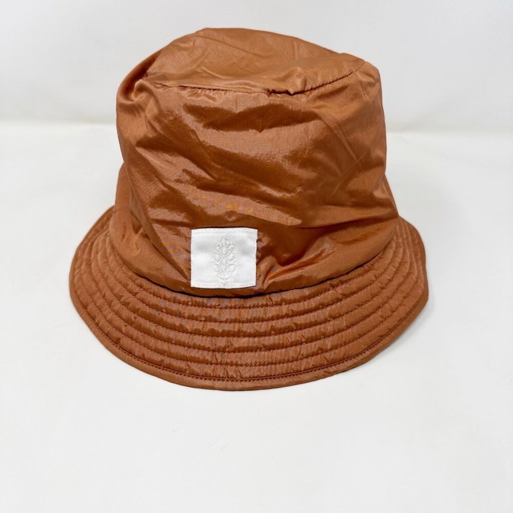 Free People Coral Sherpa Lined Bucket Hat wirh Snaps